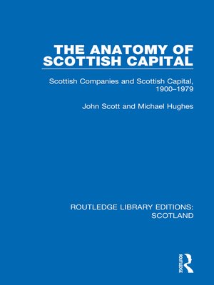 cover image of The Anatomy of Scottish Capital